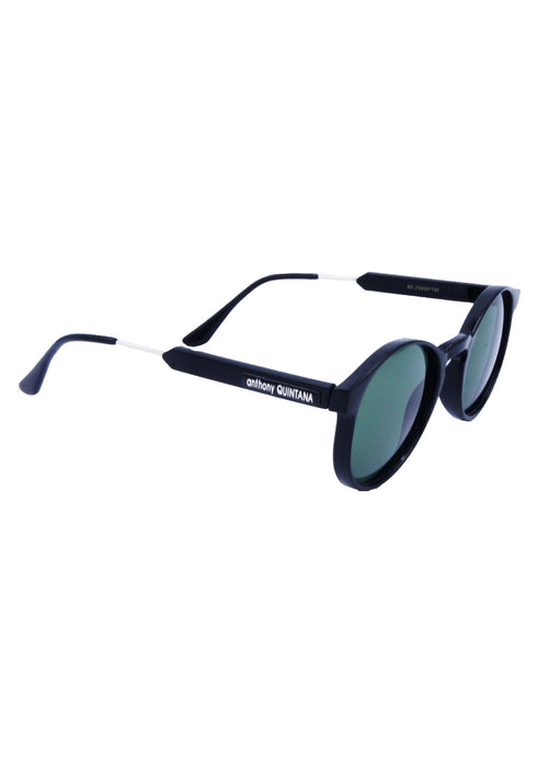 AQ Rounded Unisex Retro Sunglasses - Wine